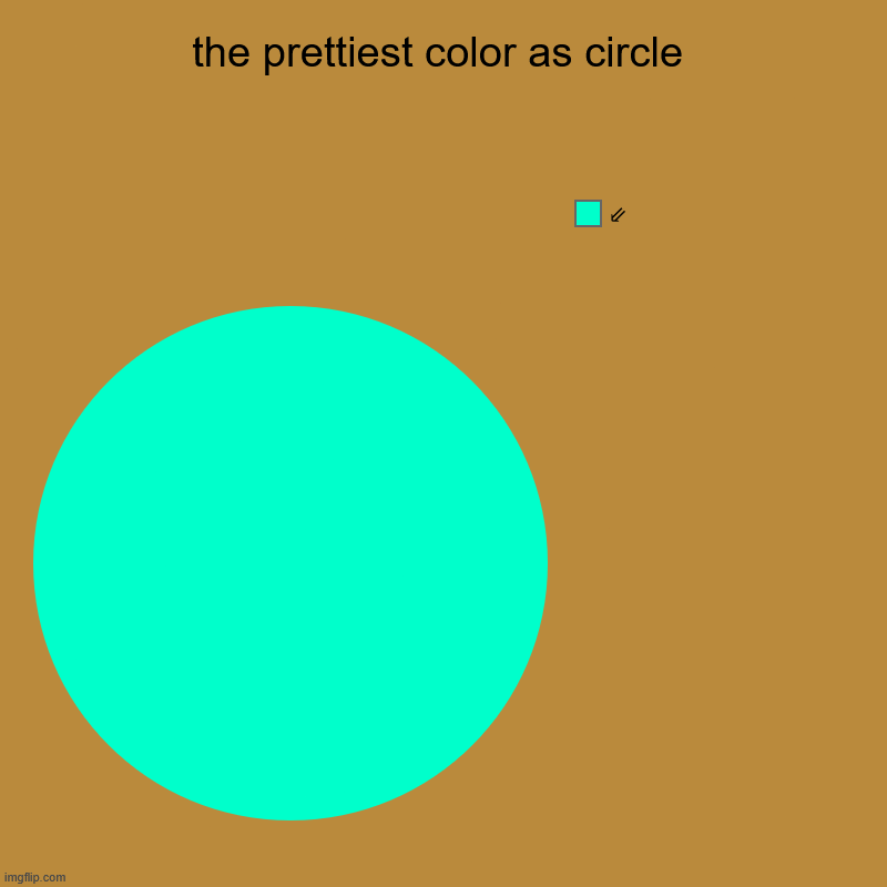 ● | the prettiest color as circle | ⇙ | image tagged in charts,pie charts,-_-_-_-_-_-_,_-_-_-_-_-_-,tag-list,tag-cheeklist | made w/ Imgflip chart maker