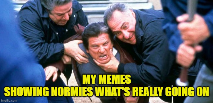 Speak truth to normies | MY MEMES
SHOWING NORMIES WHAT'S REALLY GOING ON | image tagged in truth,maga,normies,fake news,cnn,msnbc | made w/ Imgflip meme maker