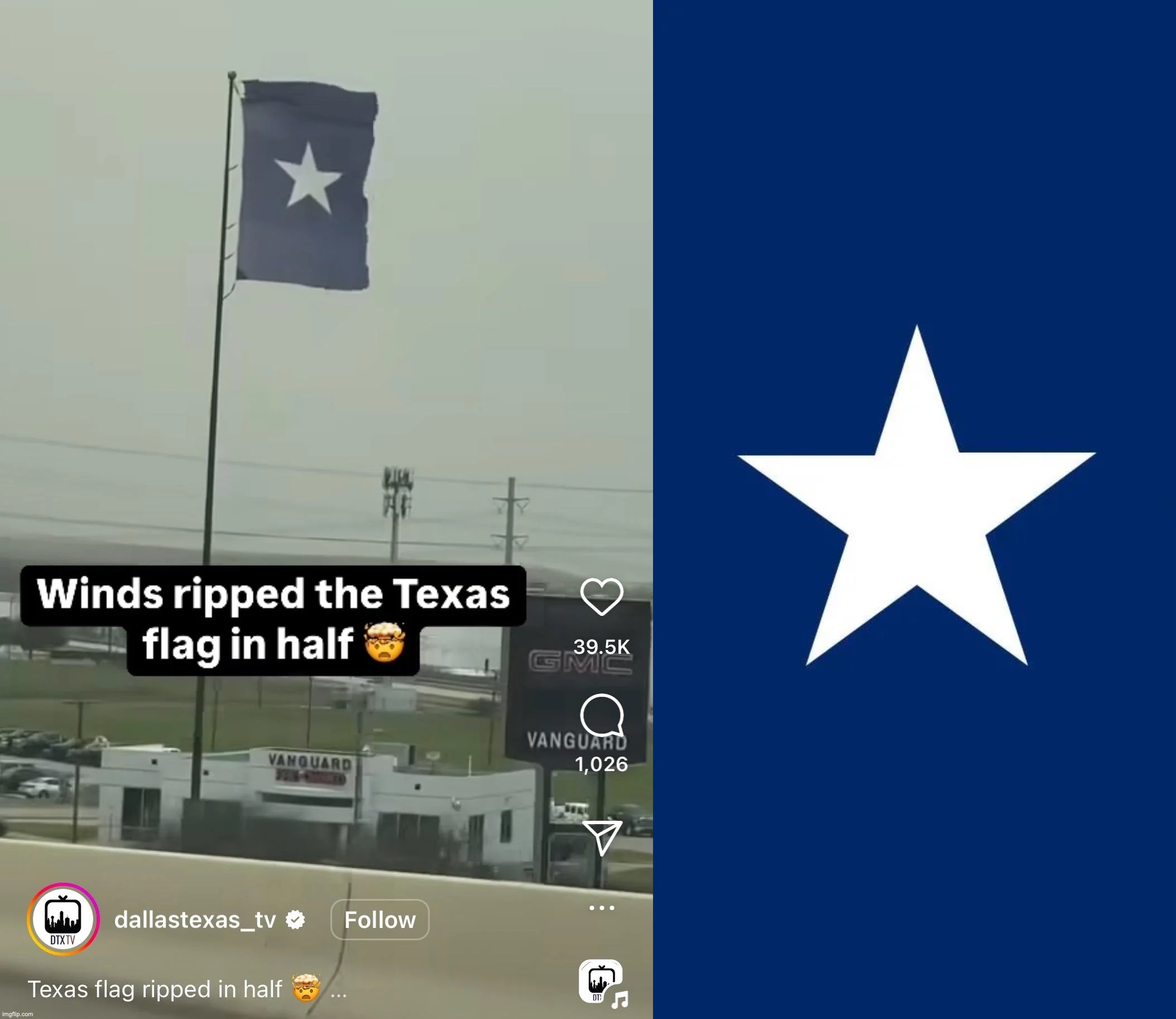 Holy shit new flag of Texas leaked | made w/ Imgflip meme maker