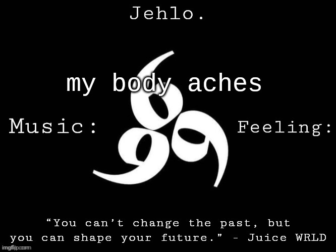Jehlo Template. | my body aches | image tagged in jehlo template | made w/ Imgflip meme maker