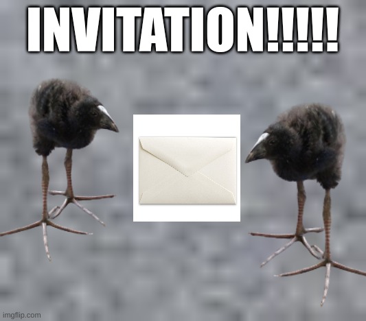 INVITATION!!!!! | made w/ Imgflip meme maker