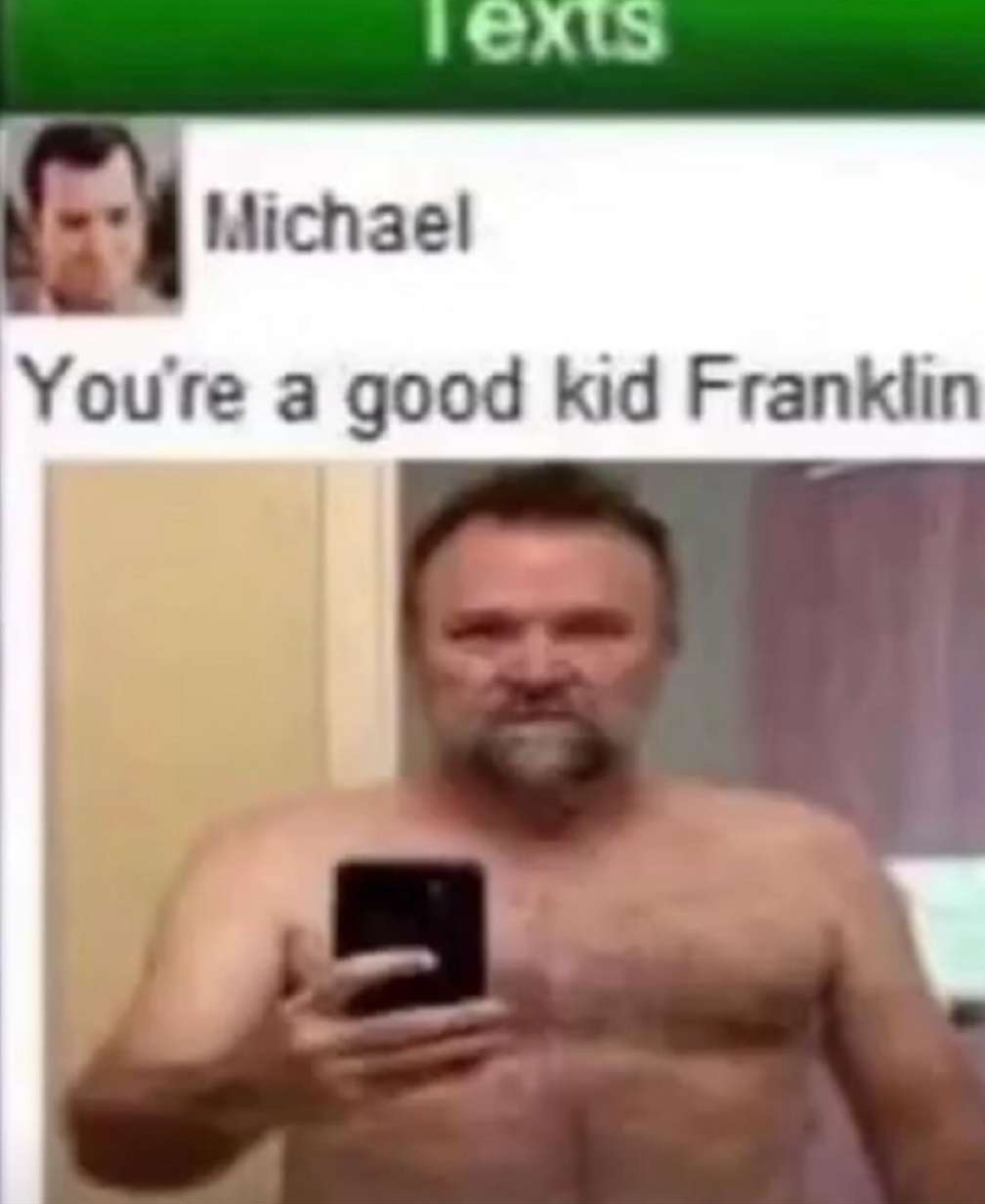 You're a good kid Franklin Blank Meme Template