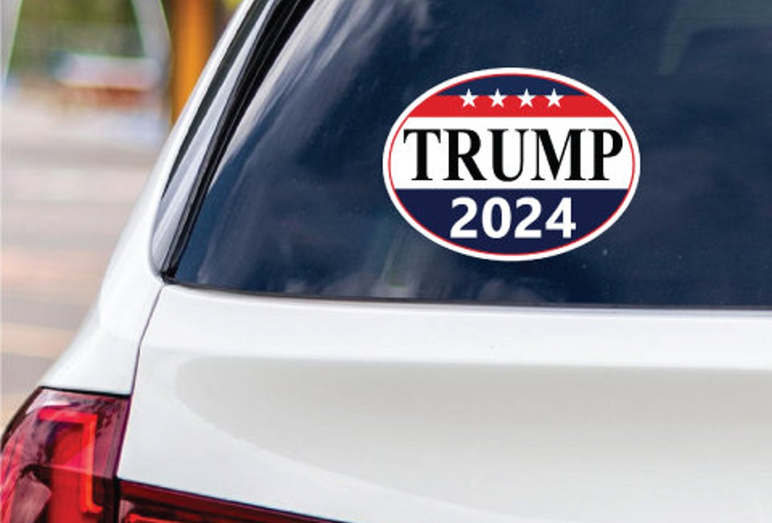 Trump 2024 car sticker Blank Meme Template