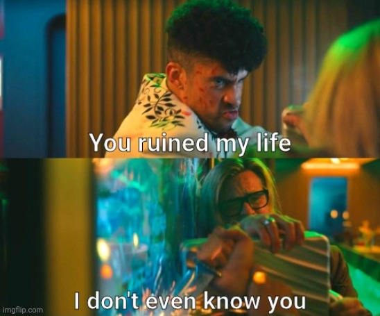 chat can y'all make some memes wit this template I want it to get popular | image tagged in brad pitt i don't even know you | made w/ Imgflip meme maker