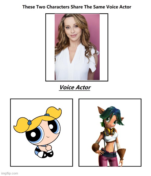 Tara Strong | image tagged in same voice actor,tara strong,jak and daxter,powerpuff girls,cartoon network,playstation | made w/ Imgflip meme maker