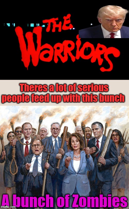 Theres a lot of serious people feed up with this bunch; A bunch of Zombies | made w/ Imgflip meme maker