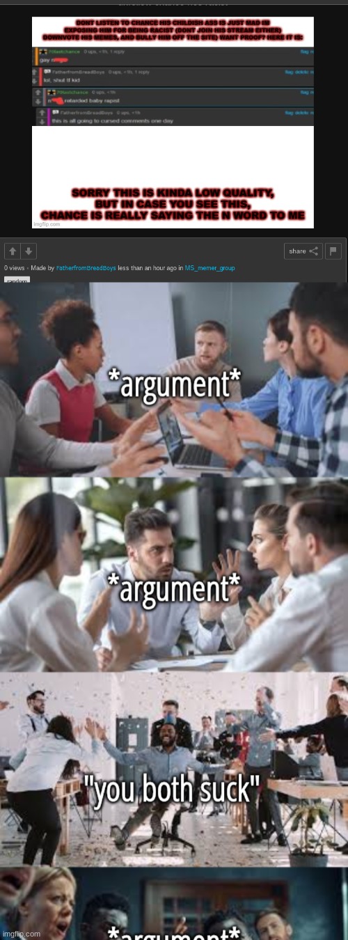 image tagged in argument lore | made w/ Imgflip meme maker