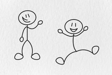 Stick people Blank Meme Template