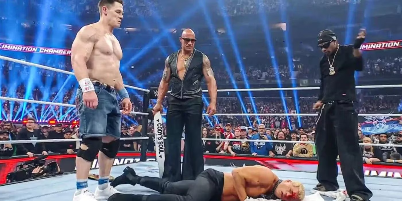 The Rock Jaques & Chain Lock Connection Blank Meme Template