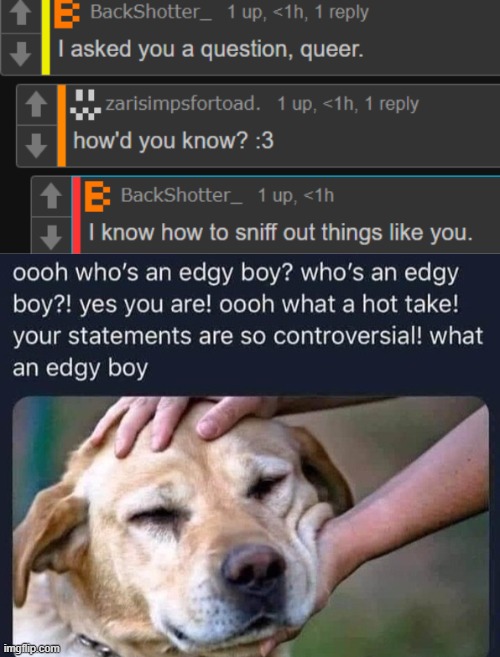 image tagged in who's an edgy boy | made w/ Imgflip meme maker