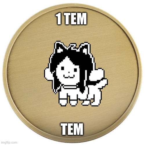 Blank coin | 1 TEM TEM | image tagged in blank coin | made w/ Imgflip meme maker