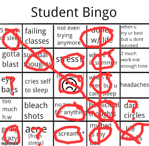 I WANT TO QUIT MY JOB AS A STUDENT | image tagged in student bingo | made w/ Imgflip meme maker