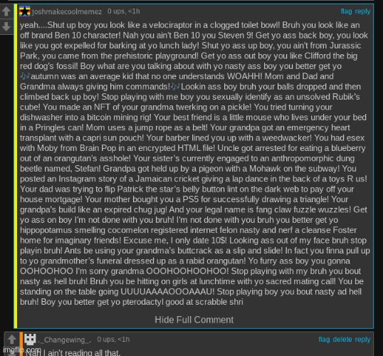 Lmfao I forgot about this shithead, glad that I can exploit him for points now | made w/ Imgflip meme maker