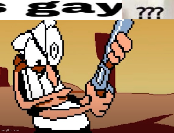 he has a GUN | image tagged in he has a gun | made w/ Imgflip meme maker