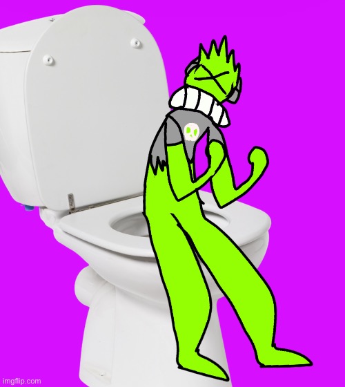 SUPER LIME ON TOILET GRRRRRRRR | image tagged in drawing,art,super lime,angry,stupid,skibidi toilet | made w/ Imgflip meme maker