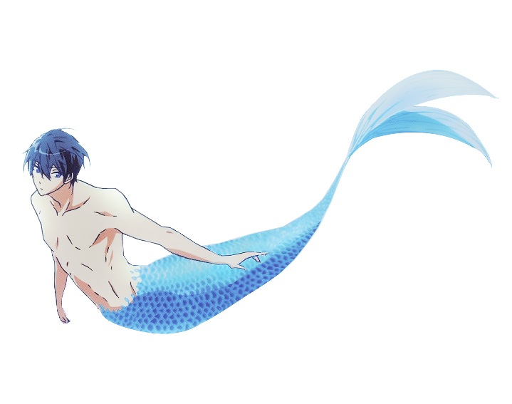 Haru as a merman Blank Meme Template