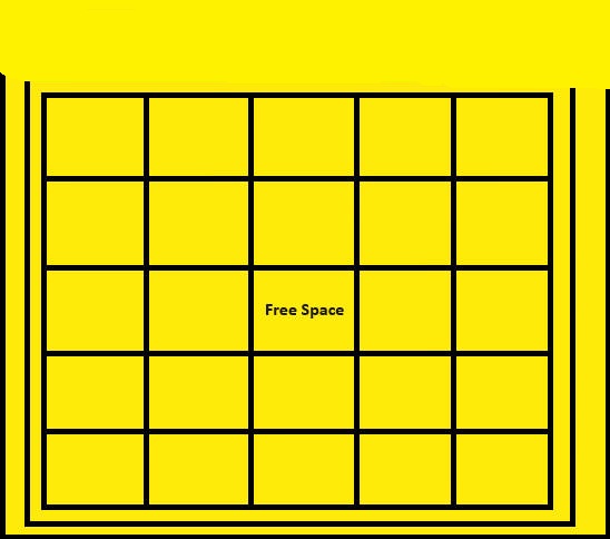 High Quality favorite blank bingo Blank Meme Template