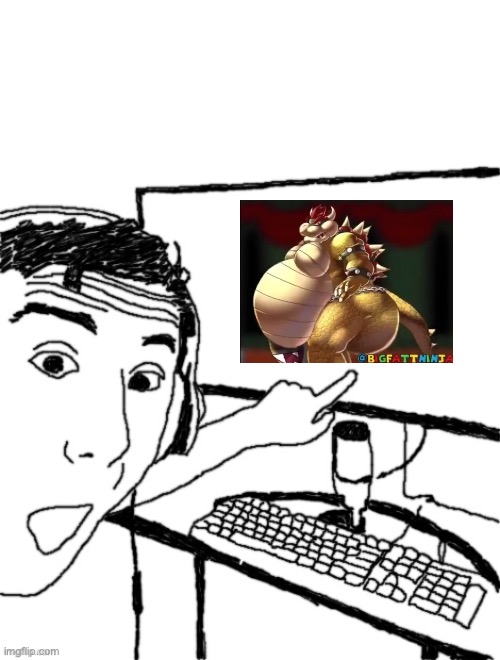 ObiWONjak pointing at blank computer screen | image tagged in obiwonjak pointing at blank computer screen | made w/ Imgflip meme maker