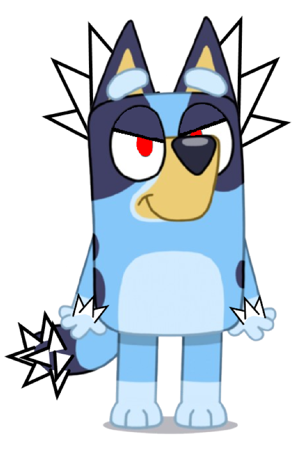 Bluey Evil Blank Meme Template