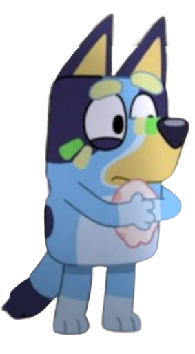 Random image of Bluey, nothing special. Blank Meme Template