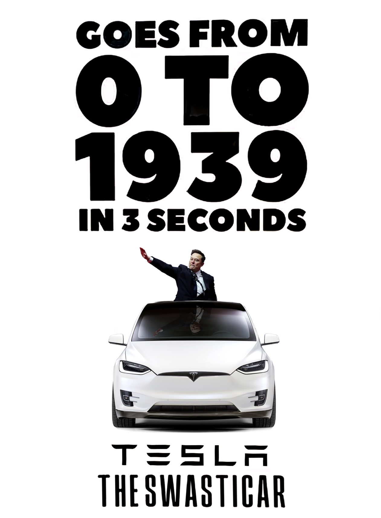 Tesla Swasticar Blank Meme Template