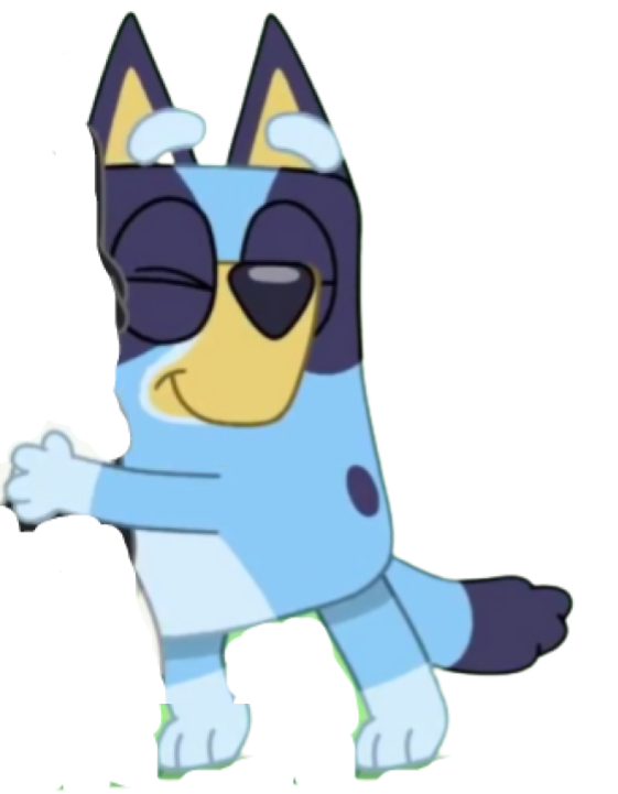 bluey hugging someone Blank Meme Template