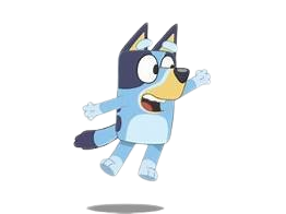 bluey saying hi Blank Meme Template