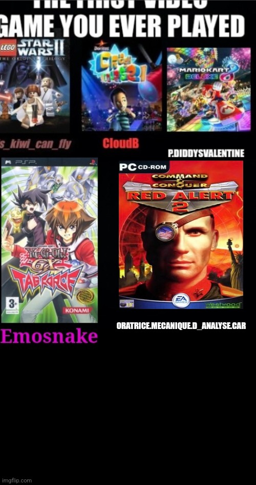 Idr the first game i played but that's one of the first ik | ORATRICE.MECANIQUE.D_ANALYSE.CAR | made w/ Imgflip meme maker