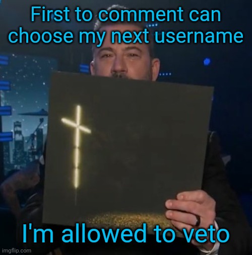 Jimmy Kimmel holding Knocked Loose vinyl | First to comment can choose my next username; I'm allowed to veto | image tagged in jimmy kimmel holding knocked loose vinyl | made w/ Imgflip meme maker