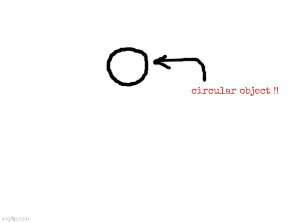 circular object !! | made w/ Imgflip meme maker