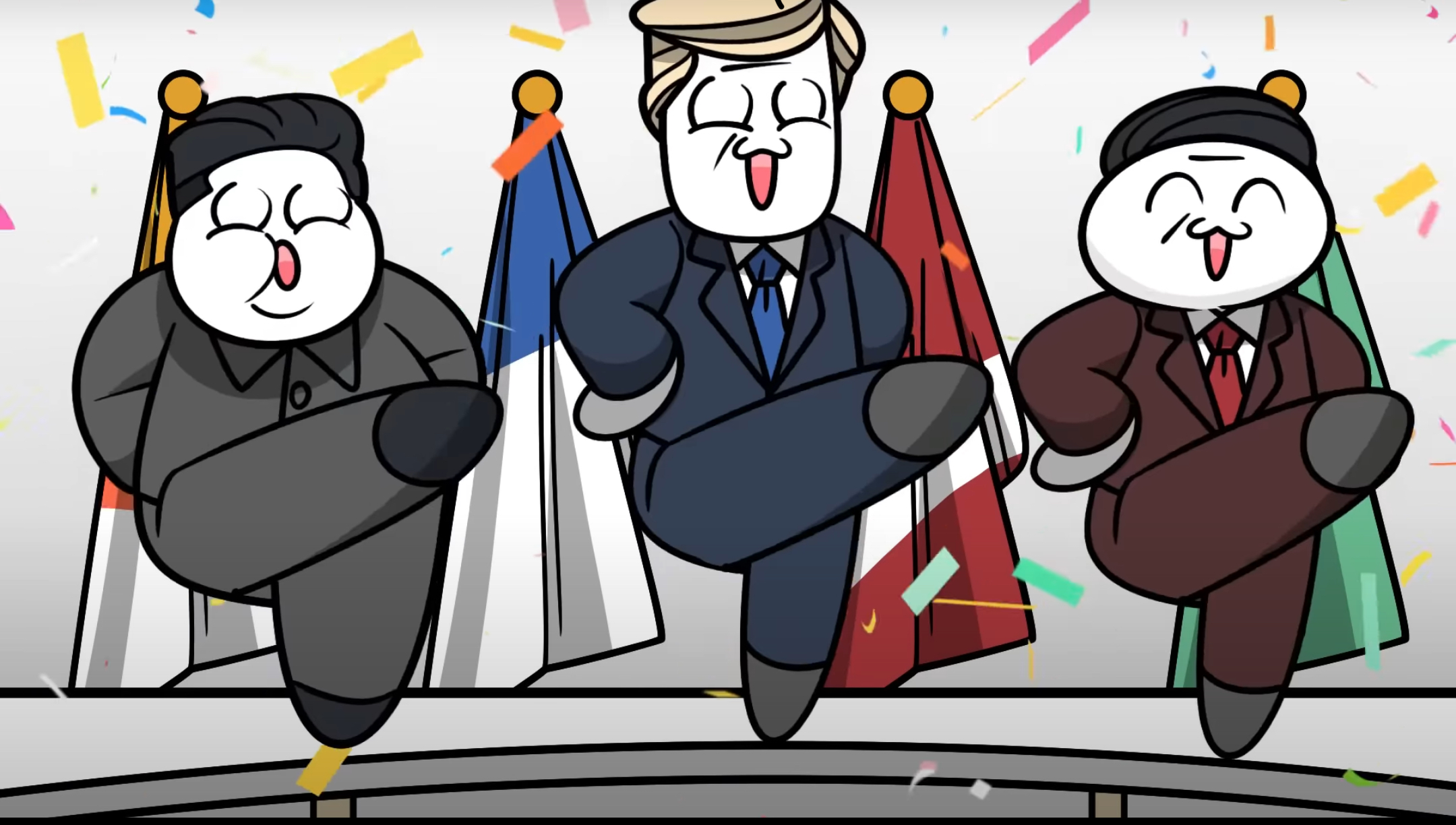 Dancing Figures Blank Meme Template