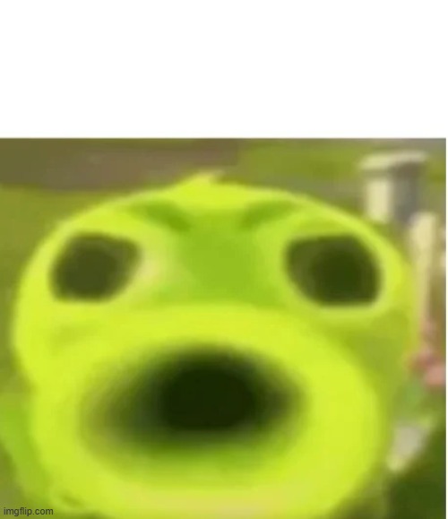 bendy and the low quality machine | image tagged in peashooter says | made w/ Imgflip meme maker