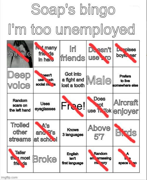 Pretty good bingo ngl | image tagged in soap's bingo | made w/ Imgflip meme maker