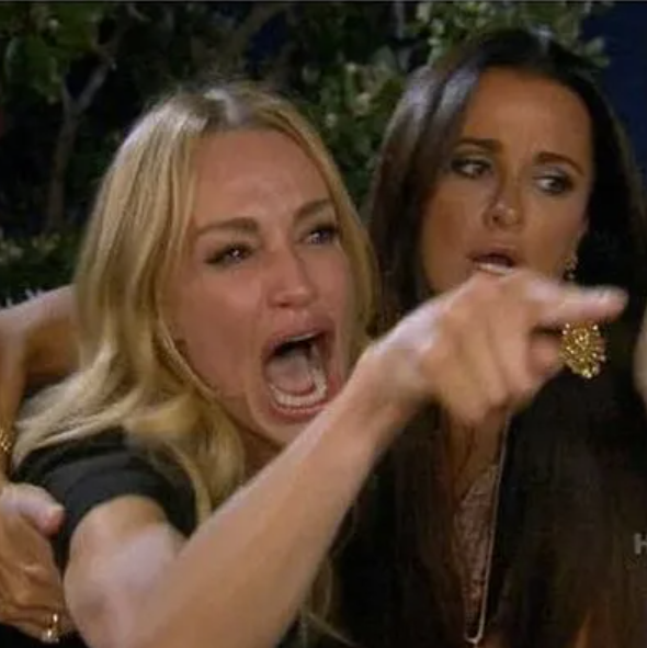 Woman yell Blank Meme Template