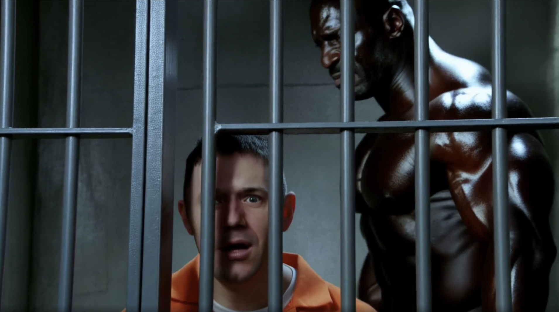 High Quality Adam Young in prison Blank Meme Template