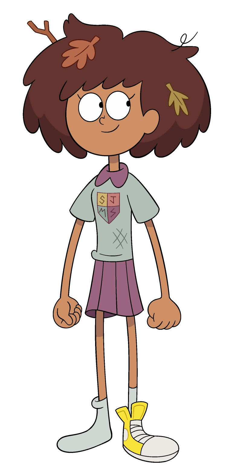 Anne Boonchuy in her School Uniform Blank Meme Template