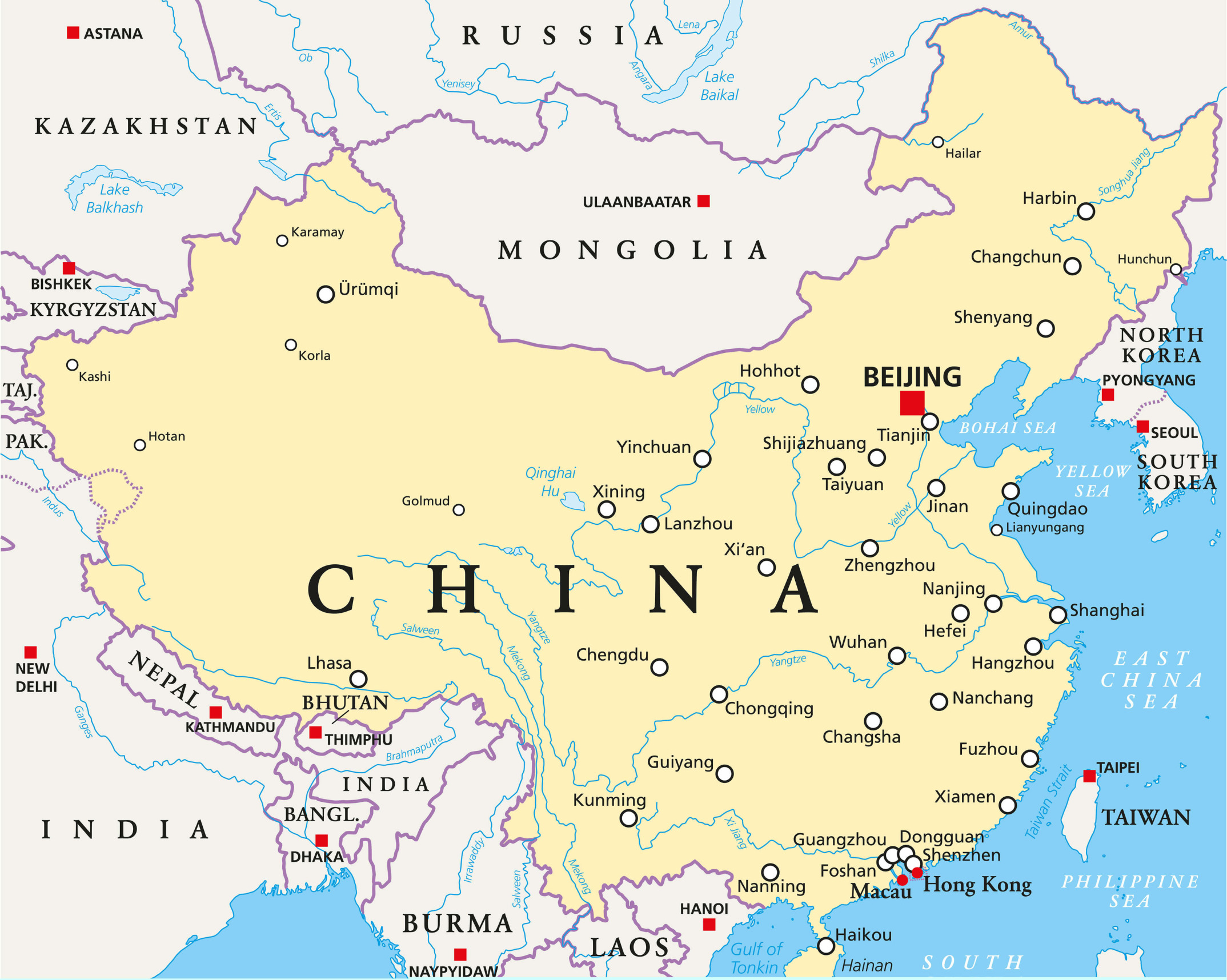 Map of china Blank Meme Template