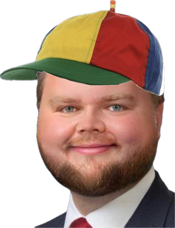 JD Vance Propeller Hat Blank Meme Template