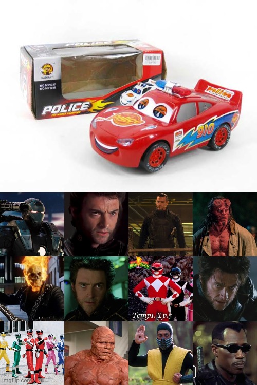 My Police The World Champion Bump and Go Toys Blank Meme Template