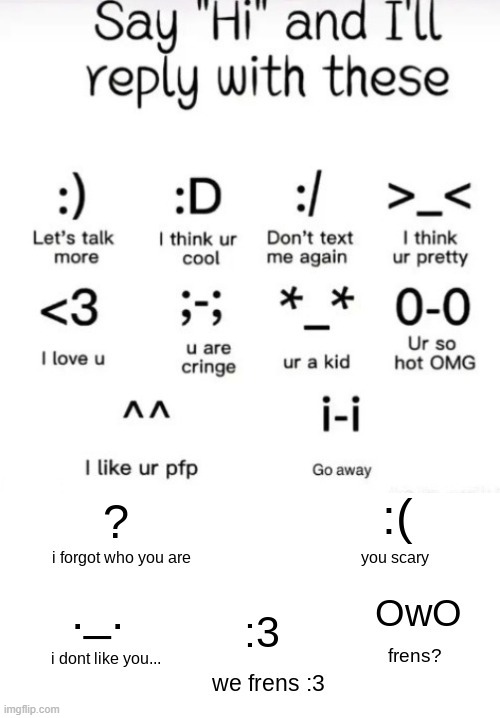 say "Hi" and I'll reply with these but better by JPSpino | image tagged in say hi and i'll reply with these but better by jpspino | made w/ Imgflip meme maker