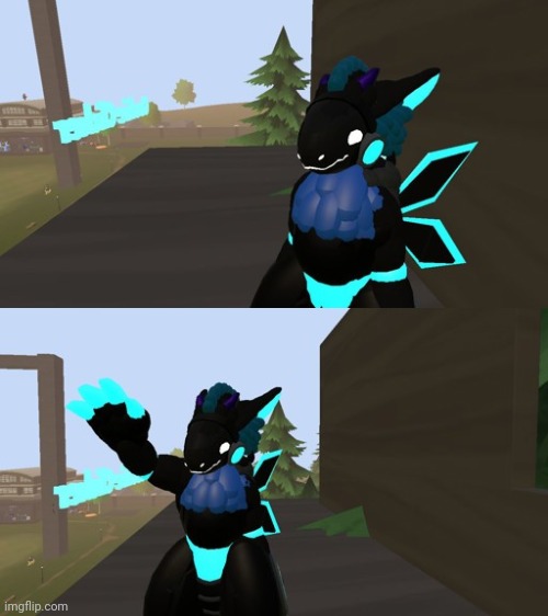 image tagged in rec room,furry,protogen | made w/ Imgflip meme maker