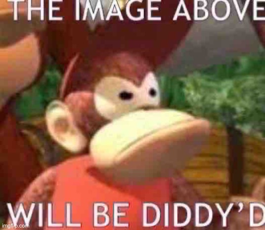 The person above will be diddy’d | image tagged in the person above will be diddy d | made w/ Imgflip meme maker