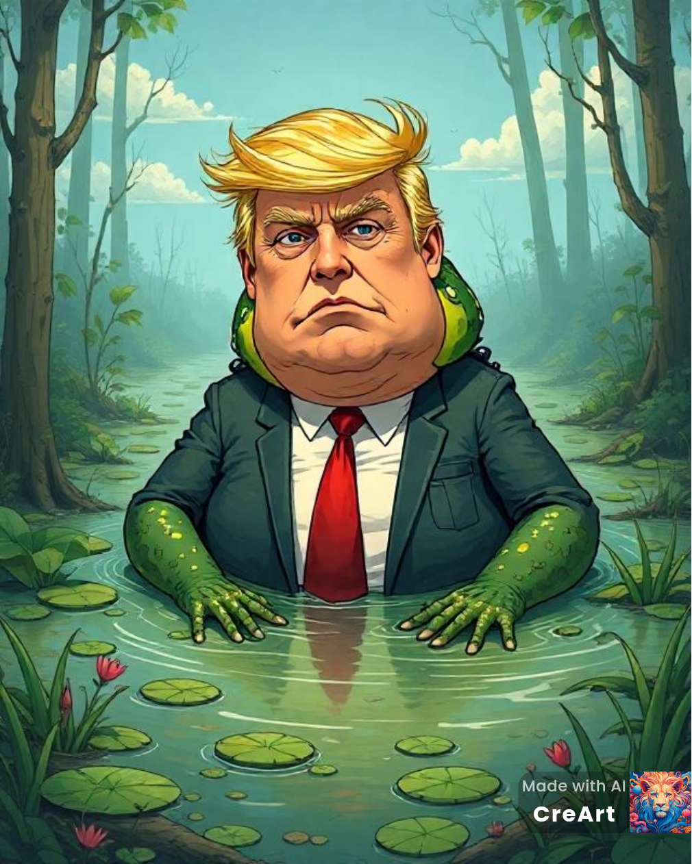 Trump Toad Blank Meme Template