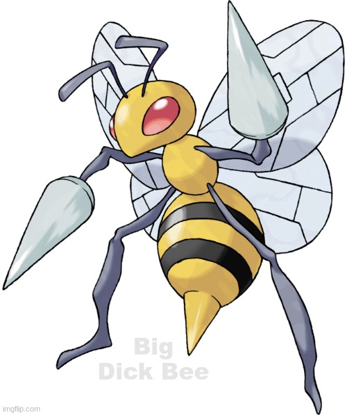 Beedrill | Big Dick Bee | image tagged in beedrill | made w/ Imgflip meme maker