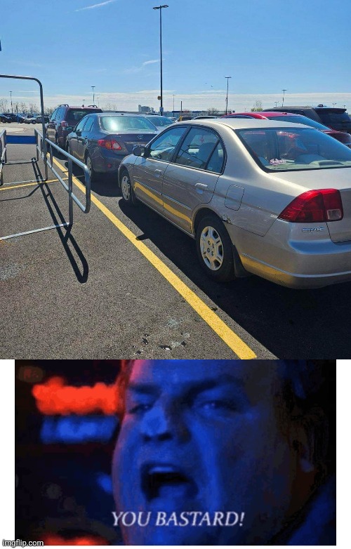 TRIPLE PARKED | image tagged in cars,parking lot,walmart,stupid people | made w/ Imgflip meme maker