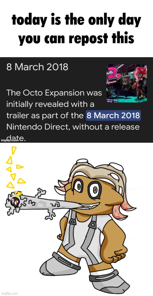 I actually drew the image below | image tagged in remastered side order octoling smoking a fat blunt | made w/ Imgflip meme maker