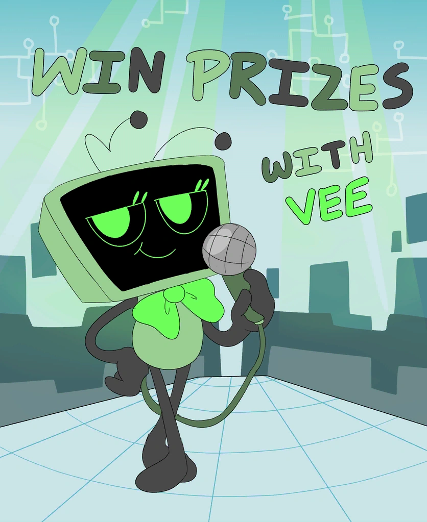 Win Prizes with Vee Blank Meme Template