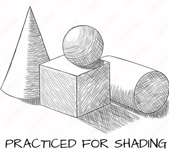 Practiced for Shading Techniques | PRACTICED FOR SHADING | image tagged in drawings | made w/ Imgflip meme maker