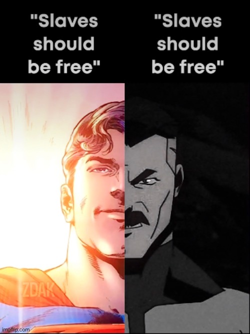 Two sides of a same coin | image tagged in memes,invincible,superman,omni man blocks punch | made w/ Imgflip meme maker