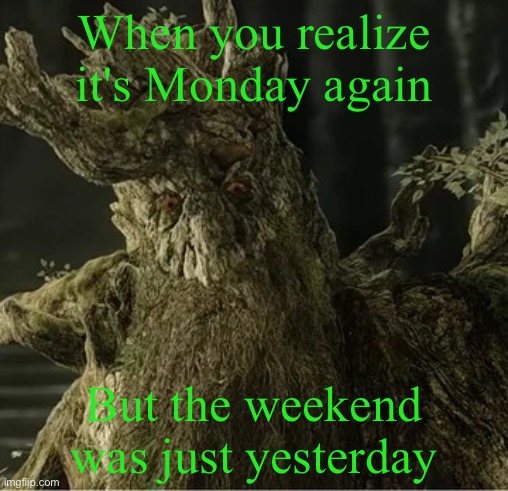 Hecate | When you realize it's Monday again; But the weekend was just yesterday | image tagged in hecate | made w/ Imgflip meme maker